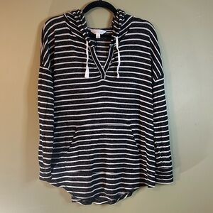 Black and White hooded sweater